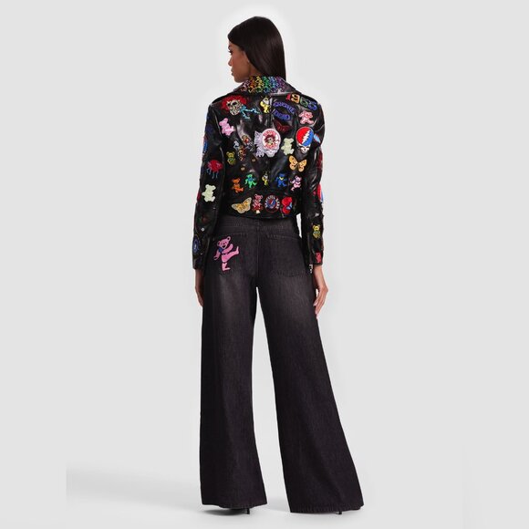 A+O X GRATEFUL DEAD CODY VEGAN MOTO JACKET - Picture 3 of 11